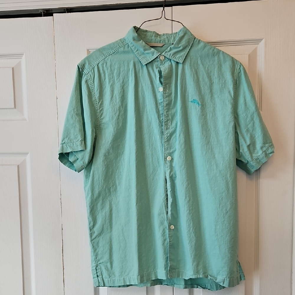 Tommy Bahama Green Casual Button Down Shirt